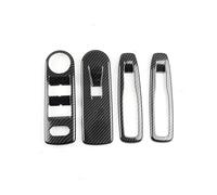Central Intérieur pour Clio 4 pour Clio4 2013 2014 2015 2016 Voiture ABS Carbon Texture Intérieur Porte Fenêtre Lève Vitre Bouton Commutation Cadre Couverture Garniture Commande Centrale Intérieur