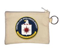 Central Low Intelligence Agency Porte-monnaie avec emblème Beige