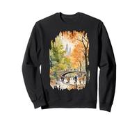 Central Park New York Peinture Aquarelle Art Vintage Voyages Sweatshirt