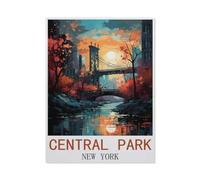 Central Park, New York，Puzzle pour Adultes 1000 Pièces en Papier Puzzles Jeu Cadeau Accueil Décoratif Mots Croisés（50x70cm）-N32