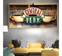 Central Perk Cafe Peinture sur toile Friends TV Show Affiches et impressions Tableau d'art mural scandinave pour décoration de salon 50 x 100 cm (20 x 39 pouces) Sans cadre