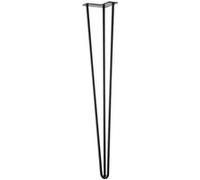 Centrale Brico Fil de pied de table 710 mm, noir mat G