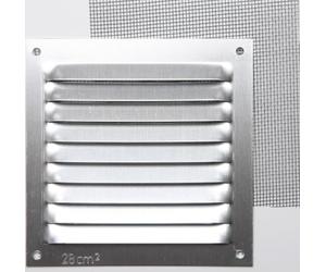 Centrale Brico Grille d'aération Aluminium anodisé, L.10 x l.10 cm