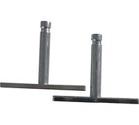 Centrale Brico Kit de Fixations Invisibles métal Brut Gris x P.1.2 cm