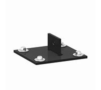 Centrale Brico Platine Jambe de Force Acier galvanisé plastifié à Visser Gris, H.4.8 cm