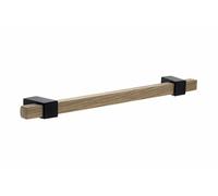 Centrale Brico Poignée Beam 192mm chêne laqué/noir mat