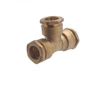 Centrale Brico Raccord Te à Compression Laiton D.20 pour Tube en polyéthylène
