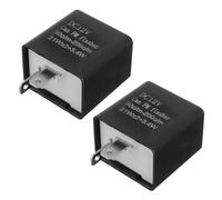 Centrale Clignotant Led Moto, 2 pièces Centrale Clignotante 12v, Relais Clignotant Led Moto, 12v Relais Clign otant Led Moto, Centrale pour Cli gnotant Moto, Avec Engrenage Réglable, Boîtier Ignifuge.