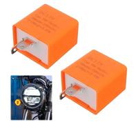 Centrale Clignotant Led Moto, 4 Pièces 12V Relais Clignotant Led Moto 2 Broches, Centrale Clignotante 12v pour Voiture/Feux Clignotants/LED Indicateur Direction/Moto/Scooter