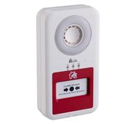 Centrale d'Alarme Incendie Type 4 LBX21241, Radio sans Fil, à Pile, Blanc, Sirène 90dB, pour ERP