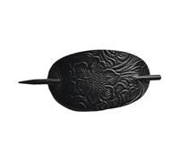 Centrale de cheveux avec éponge pour cheveux en cuir synthétique synthétique, toboggan pour cheveux | Support de queue de cheval élégant, aiguille à cheveux en cuir, accessoires élégants pour le C