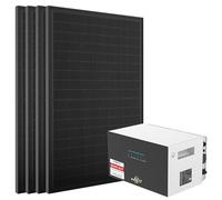 Centrale électrique de balcon 2000 W avec mémoire de 5 kWh SunenergyXT 500 | Onduleur 2400 W, puissance de sortie 2400 W, panneaux solaires bifaciaux 500 W, 4 MPPT, couplage AC, sauvegarde, LiFePO4