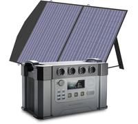 Centrale électrique portable ALLPOWERS S2000 Pro 2400W avec panneau solaire pliable de 100W, générateur solaire à batterie de
