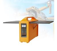 Centrale électrique portable avec panneaux solaires, générateur solaire de secours avec batterie Lifepo4 Eve 76,8 Wh et sortie USB Type-C AC DC, alimentation mobile comme générateur de secours pour