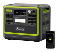 Centrale Électrique Portable FOSSIBOT F2400,LiFePO4 Batterie Générateur Solaire Electrique,2048Wh 4800WPic Station Electrique,APP