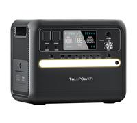 Centrale électrique portable TALLPOWER V2400, générateur solaire LiFePo4 2160 Wh, sortie CA 2400 W, UPS, 13 sorties V2400 noir