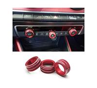 Centrale Garniture Panneau Pour A3 8V 2014-2019 2020 Voiture Intérieur Console Centrale Multimédia Bouton Interrupteur Cercles Décoration Couverture Garniture Accessoires Sortie D'air Commande(3PCS Re