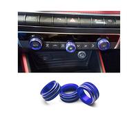Centrale Garniture Panneau Pour A3 8V 2014-2019 2020 Voiture Intérieur Console Centrale Multimédia Bouton Interrupteur Cercles Décoration Couverture Garniture Accessoires Sortie D'air Commande(3PCS Bl