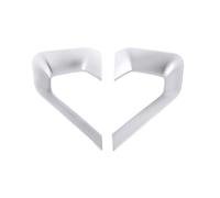 Centrale Panneau Navigation Garniture For Land For Rover For Range Evoque 2012-2018 Central Decoration U Shape Frame Cover Trim Car(Silver)