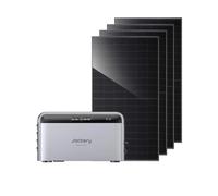 Centrale solaire de balcon Jackery SolarVault 3 Pro avec stockage, 4 modules solaires verre-verre de 450W, 4 MPPT, sortie 1200W, entrée PV 4000W, stockage extensible 2,52-15,12 kWh, plug & play