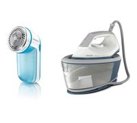 Centrale Vapeur + Rase Peluche - PHILIPS BXA0019/00 - Compact - 6 bars - Effet Pressing 300g/min - Débit vapeur continu 110g/min