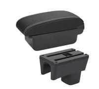 centrales consoles main avec porte gobelets Accoudoir Voiture Accessoires Détails Intérieurs Boîte Rangement Pièces Pour Suzuki Pour Swift 2005 - 2023(C3 Black white NOUSB)