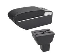 centrales Consoles Main avec Porte gobelets pour Nissan pour Kicks 2016-2021 Boîte Rangement Intérieure Détails L'adaptation Spéciale Centre Pièces Détachées Accessoires Bras(B3 Black White 7USB)