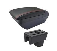 centrales consoles main avec porte gobelets Pour Suzuki Pour Swift 2005-2024 Boîte Rangement Dédiée Accoudoir Aménagement Intérieur Accessoires(F red line NoUSB)