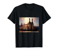 Centrales électriques de Battersea, au sud de Londres, Tees T-Shirt Graphique avec Valeur, Homme, Noir, S