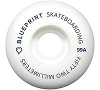 Centrano Blueprint Mini Heart Roues de Skateboard Mixte Adulte, Blanc, 52mm
