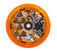 Centrano Roue de scooter - 110 mm - Orange - 110 mm