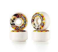 Centrano Roues de Skateboard hydroponique Unisexes pour Adultes, Blanc/Orange, 54 mm