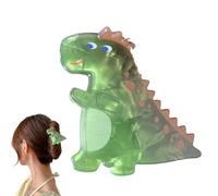 Centre de cheveux en acrylique, pinces à griffes en acrylique, pinces à épiler dinosaures pour femmes, Nonslip Strong Hold Accessoires PEA Outils de coiffure pour les tâches de l'écoute