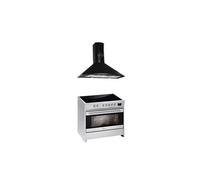 Centre de cuisson à induction GCH E 913 Range Coocker 121L+GCH C 046 BL 9 Hotte aspiran 90 cm