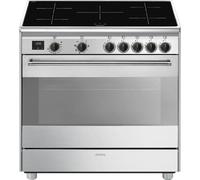 SMEG Piano de cuisson BG91IX2 Induction 5 feux 90 x 60 cm Inox Classe A