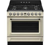 Centre de cuisson ''Victoria'' , 90 cm, 5 bruleurs gaz dont 1 ultra-rapide 5 kW, securite thermocouples, Four multifonction, vapor clean 115 litres net, porte temperee triple vitre a fermeture douce,