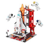 Centre De Lancement De Navette Spatiale Pour Enfants, Blocs De Construction, Modèle Scientifique, Briques, Jouets Pour Enfants, 2021