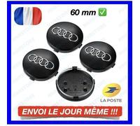 Centre de roue pour voiture, Noir60mm, 4 pièces (4B0601170), couvercle cache-moyeu, pour Audi A3 A4 A6 A8
