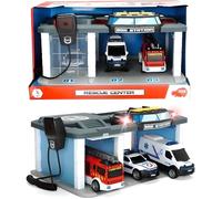 Centre de secours - DICKIE TOYS - SOS rescue center - 3 véhicules - Sons et lumières - A partir de 3 ans