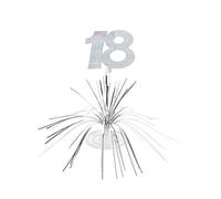 Centre de Table 18 Ans - Argenté/Gris - Taille Unique