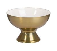 Centre de Table 25 x 25 x 16,5 cm Doré Blanc Fer