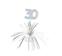 Centre de table 30 ans - Argenté/gris - Taille Unique