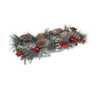 Feeric Lights & Christmas Boules à neige Train de Noël 20 cm Rouge – Lot de 3