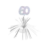 Centre de Table 60 Ans - Argenté/Gris - Taille Unique