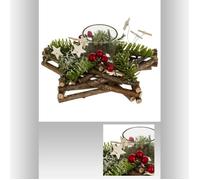 Feeric lights et christmas - Étoile 1 photophore bougie cp