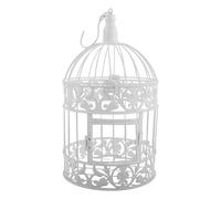 Centre de Table Cage à Oiseaux en Fer Européen Blanc | Décoration Artistique, Forme Birdcage Unique, Usage Mariage et Table, Facile à Nettoyer, Style Européen