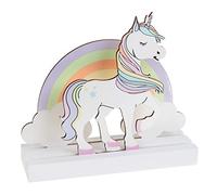 Centre de Table en Bois Licorne 14 x 13 cm - Multicolore - Taille Unique