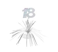 Centre de table - MES VERRINES - 18 ans - Argenté brillant - 25 cm