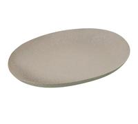 Centre de Table Ovale en métal Mat Blanc 43 x 31 x 5,5 cm