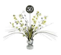 Centre de Table - Palmier - 50 Ans - Argent / Or - Mixte - Plastique - Résine